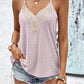 Contrast Eyelet Cami Top