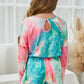 Girls Tie-Dye Round Neck Romper