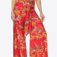 Floral Tie-Waist Tiered Culottes