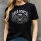 Simply Love Full Size WILD HEARTS 1993 WORLD TOUR Graphic Cotton Tee