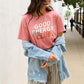 Simply Love Full Size GOOD ENERGY CLUB Short Sleeve T-Shirt