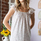 Heimish Full Size Ditsy Floral Ruffled Blouse