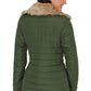 Faux Fur Trim Puffer Jacket