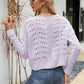 Open Front Cuffed Cropped Cardigan