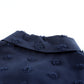 Swiss Dot Button-Up Long Sleeve Shirt