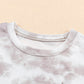 Tie-Dye Round Neck Short Sleeve Tunic Tee