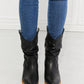 MMShoes Better in Texas Scrunch Cowboy Boots in Black