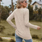 Full Size Ribbed Square Neck Long Sleeve T-Shirt