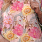Floral Round Neck Three-Quarter Sleeve Top