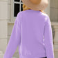 Button-Up Round Neck Cardigan