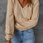 Cable-Knit Long Sleeve Sweater