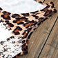 Leopard Color Block Scoop Neck Tunic Tank