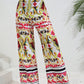 Printed High-Rise Wide Leg Pants