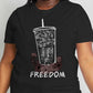 Simply Love Full Size FREEDOM Graphic Cotton Tee