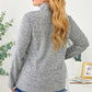 Plus Size Heathered Quarter Zip Pullover
