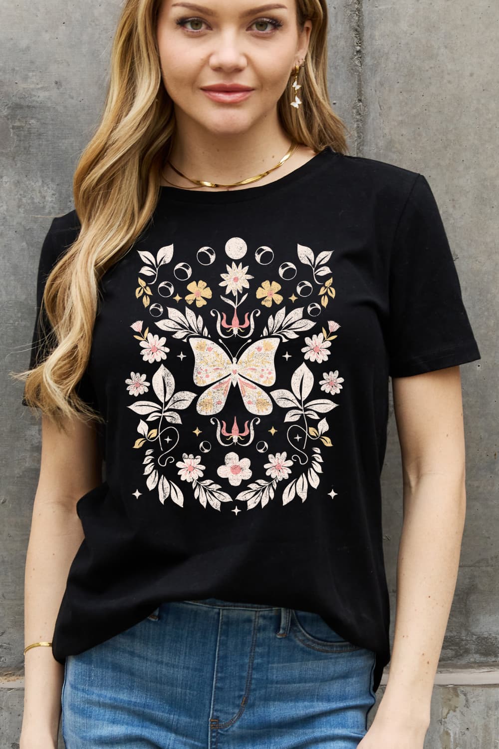 Simply Love Full Size Butterfly Graphic Cotton Tee