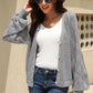 Openwork Raglan Sleeve Cardigan