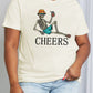Simply Love Full Size CHEERS Graphic Cotton Tee