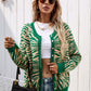 Zebra Print Button Down Cardigan