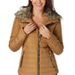 Faux Fur Trim Puffer Jacket