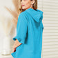 Ninexis Full Size Raglan Sleeve Ruffled Hoodie with Pocket