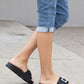 Weeboo Crystal Skies Rhinestone Buckle Slide Sandals