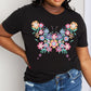 Simply Love Full Size Flower Butterfly Graphic Cotton Tee