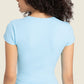 Gathered Detail Surplice Short Sleeve Sports Top