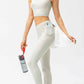 Full Size Slim Fit High Waist Long Sports Pants with Pockets