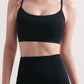 Cutout Racerback Scoop Neck Sports Bra