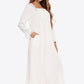 Contrast Lace Trim Ruffle Hem Square Neck Night Dress