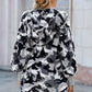 Fleece Hooded Open Front Jacket with Pockets