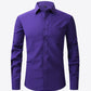 Button-Up Long Sleeve Pocket Collared Shirt