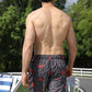 Full Size Printed Drawstring Waist Swim Trunks