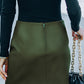 Asymmetrical PU Leather Mini Skirt