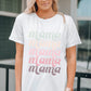 MAMA Graphic Contrast Tee Shirt