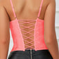 Lace Crisscross Back Bustier