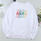 MAMA Graphic Round Neck Drop Shoulder Sweatshirt