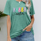HAPPY EASTER Graphic Round Neck T-Shirt