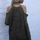 Cold Shoulder Long Sleeve Sweater