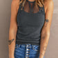 Mesh Yoke Sleeveless Top