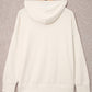 Drop Shoulder Hoodie with Slit