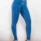 Full Size Buttoned Skinny Jeans