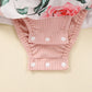 Baby Girl DADDY'S GIRL Graphic Floral Bodysuit Dress