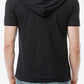 Lace-Up Short Sleeve Hoodie