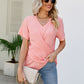 V-Neck Crisscross Short Sleeve Tee