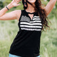 Stars and Stripes Cutout Tank Top