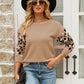 Printed Dropped Shoulder Round Neck Sweater