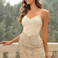 Sequin Spaghetti Strap Bodycon Dress