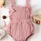 Baby Girl Textured Ruffled Bodysuit